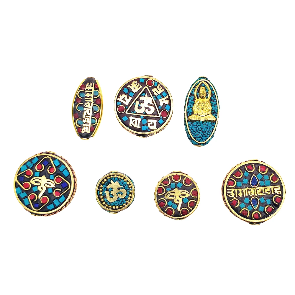 Непал ручная работа бусины для богемных мала-Йога материал изготовления