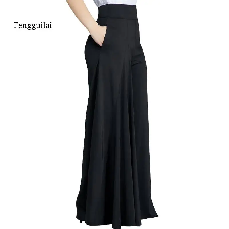 6 цветов широкие брюки плиссированные с высокой эластичной талией повседневные