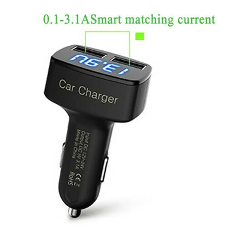 Новинка 2019 автомобильное зарядное устройство USB двойной порт QC3.1 Сверхбыстрая