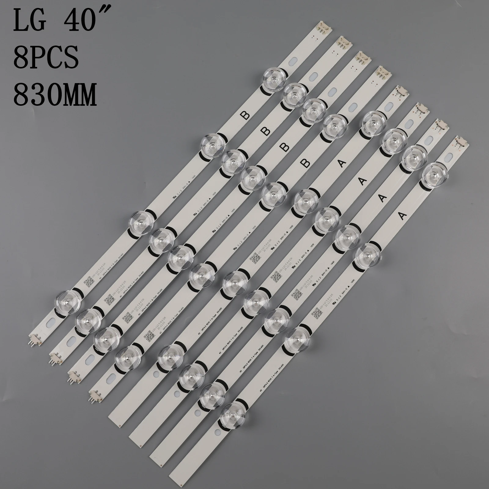 

Новый комплект из 8 светодиодный ных лент для подсветки LG 40LF630V 40LF570V 40LH5300 INNOTEK 40 DRT4.0 DRT 4,0 3,0 40 дюймов A B SVL400 6916L-0885A