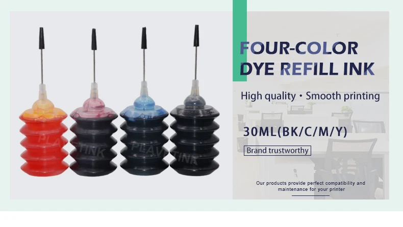 Plavetink 30 мл чернилами для принтера Refil Чернила комплекты для HP 123 122 121 302 304 301 300 650 652 21 22 140 141 350 351 картриджи