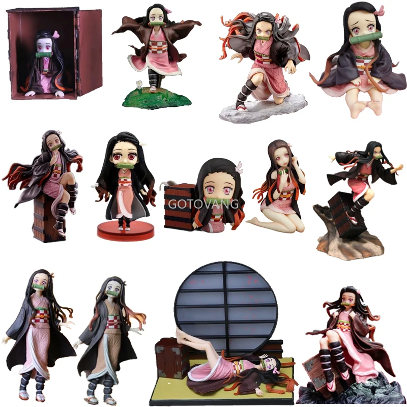 

Demon Slayer Kimetsu No Yaiba Kamado Nezuko Action Figure Kisatsutai Running Kamado Nezuko PVC Figure Model Toy 16-19cm