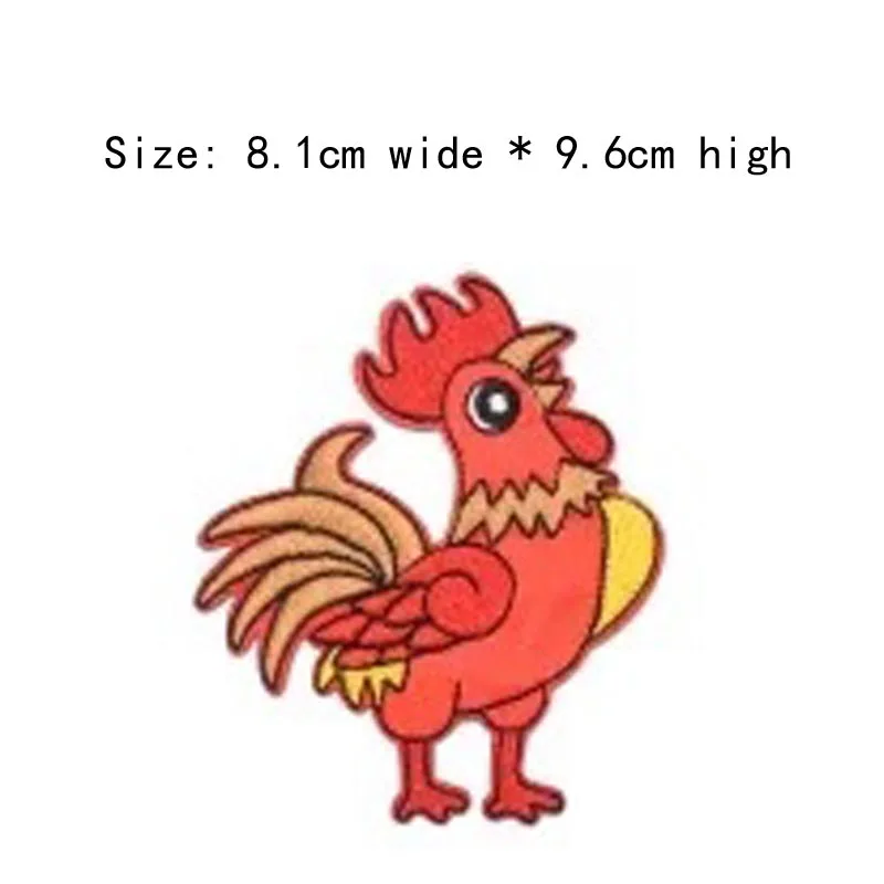 Бесплатная доставка патч для вышивания петуха высота 9 6 см Приклеивание утюгом