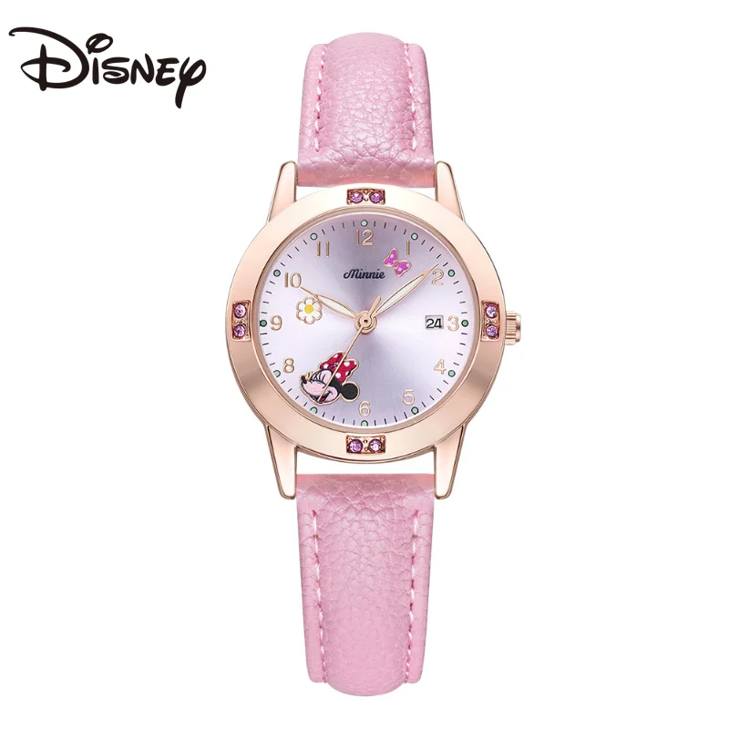 

Disney Minnie Watch Donald Duck Fashion Trend Quartz Watch Middle School Student Belt Girl Children's Watch Relojes Para