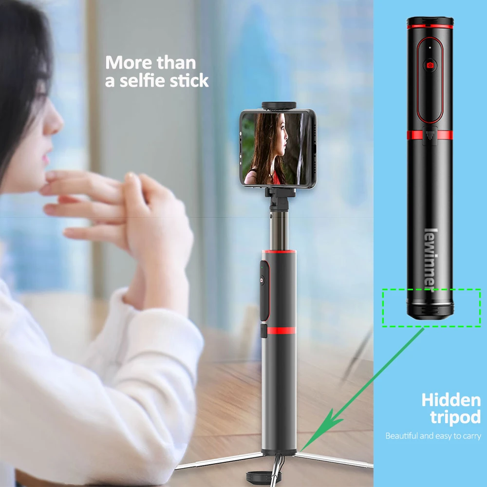 Lewinner селфи-Палка с Bluetooth портативный смарт-телефон штатив-Трипод для камеры