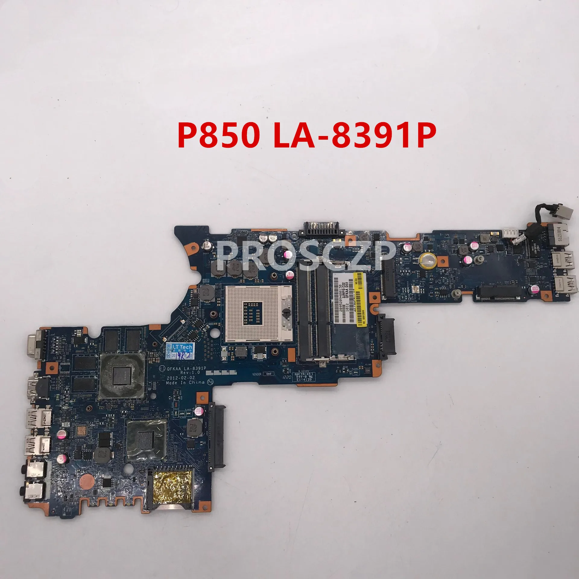 Для P850 B850 материнская плата для ноутбука QFKAA LA-8391P HM77 GT640M HD4000 полностью протестирована