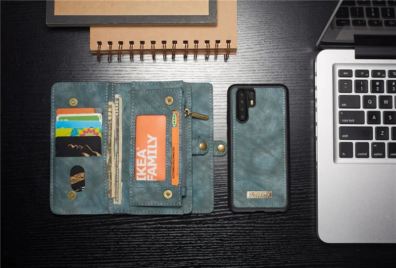 Ретро Кожаный съемный p30pro чехол для huawei P20 P30 Mate20 Pro Lite роскошный Магнитный кошелек держатель карты сумки чехол