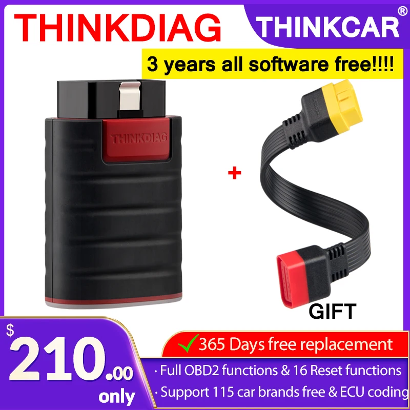 Диагностический сканер THINKCAR Thinkdiag OB2 с 16 функциями сброса | Автомобили и мотоциклы