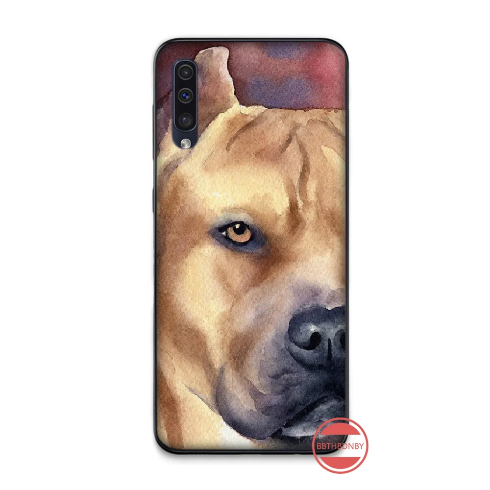 Крутой чехол для телефона с изображением собаки питбуля щенка животного Samsung Galaxy