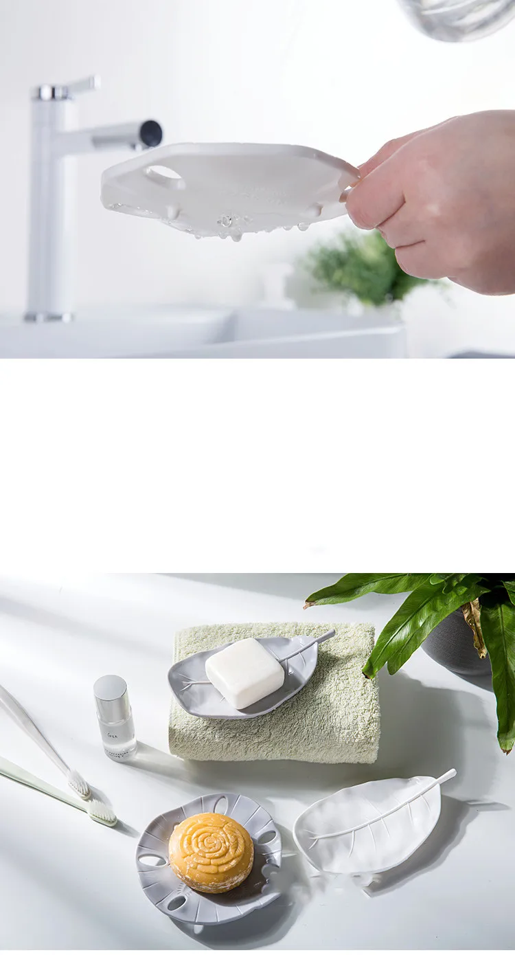 Portable Soap Dishes Creative Soap Box Portable Outdoor Travel Soap Dish Bathroom Soap Holder Case Bathroom Supplies White Grey