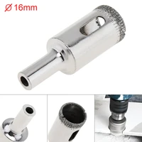 16mm metal alloy diamond coated core hole saw drill bit set tools glass drill hole opener for tiles glass ceramic