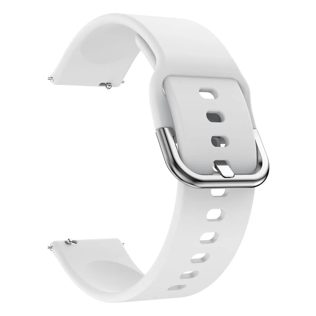 White Мягкий силиконовый ремешок для Huami Amazfit GTS, ремешок для умных часов, сменный ремешок для мужских Т-часов, Женский Мужской спортивный ремешок для часов, браслет 19Sp - Цвет: White
