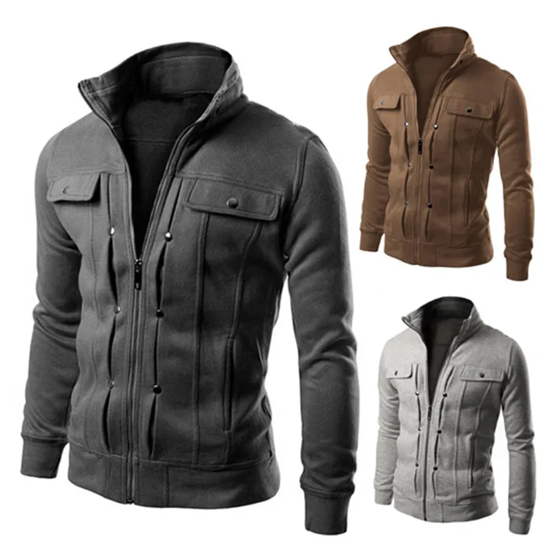 Повседневная мужская куртка осенняя хлопковая зимняя военная повседневное