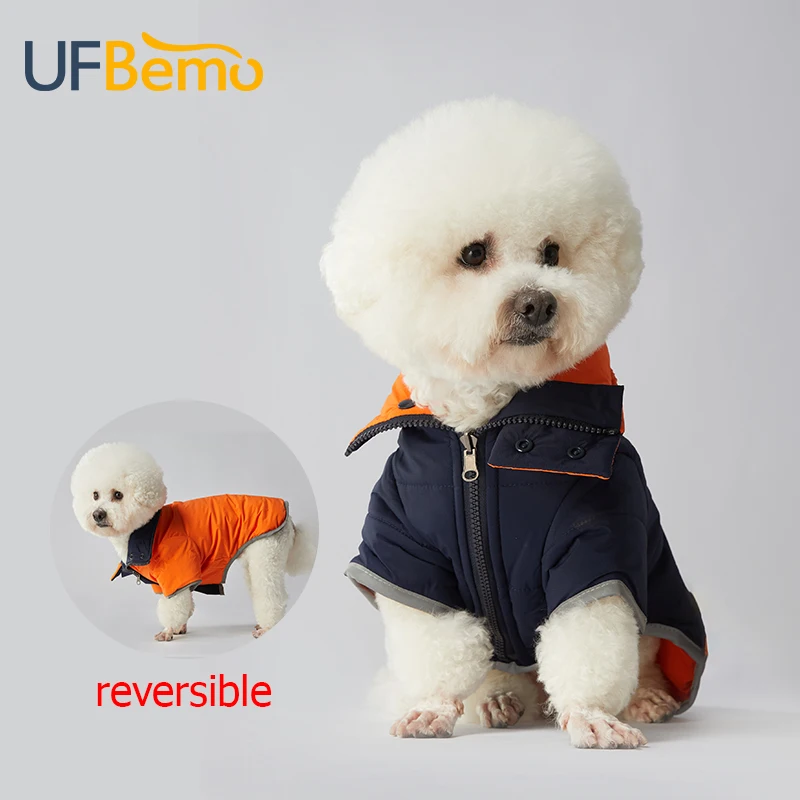 Одежда для собак UFBemo куртка пальто французского бульдога зимняя одежда чихуахуа