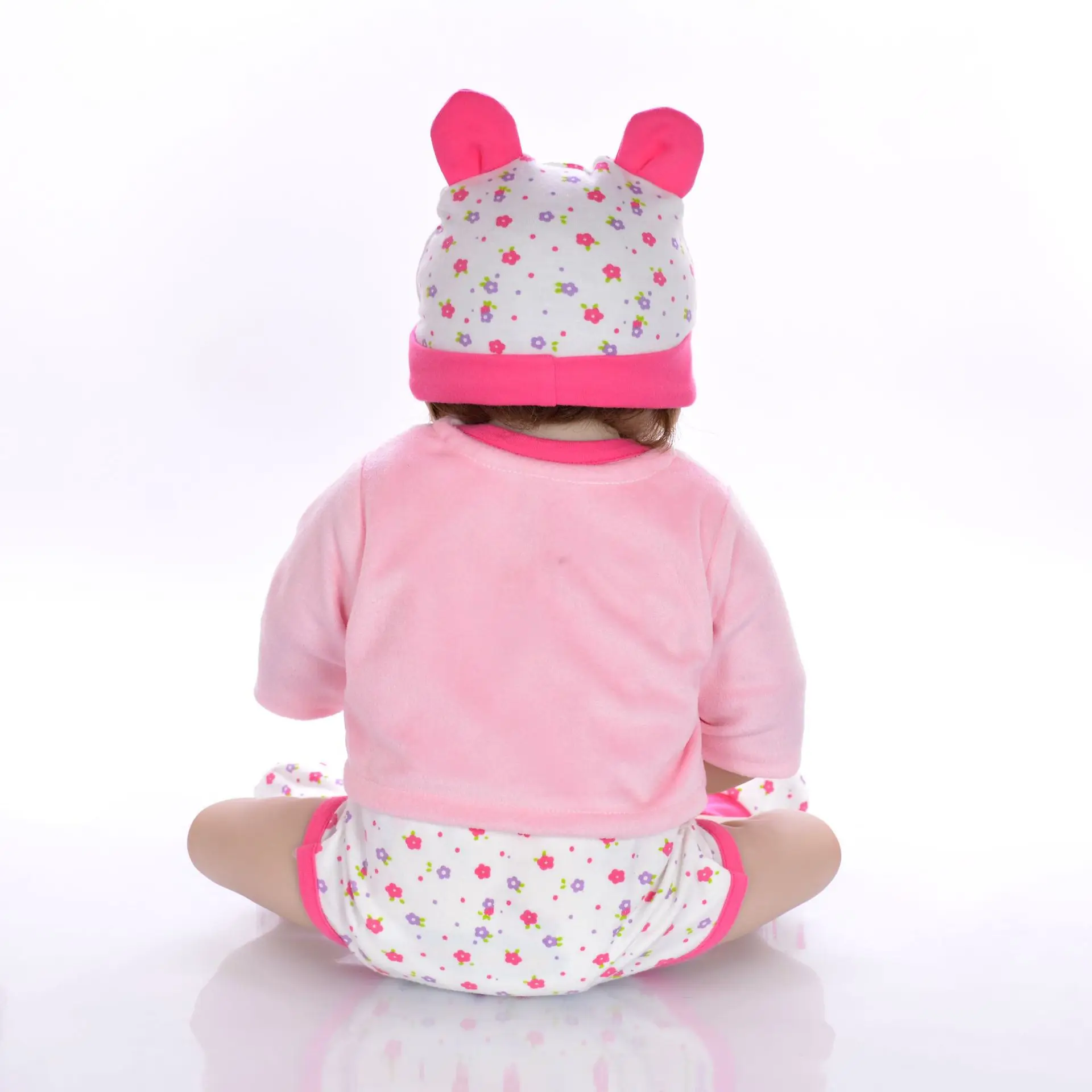 NPK модные силиконовые куклы reborn для продажи 22 дюйма 55 см Новорожденные bebe девочка малыш куклы reborn для ребенка подарок на день рождения игрушка bon