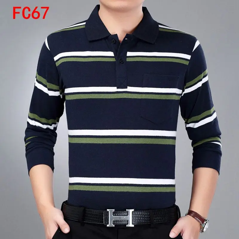 

Brand Classic Autumn And Winter POLO shirt Casual knitwear Men's POLO Tace&Shark Mens Pullover Long sleeve Male Half Turtleneck