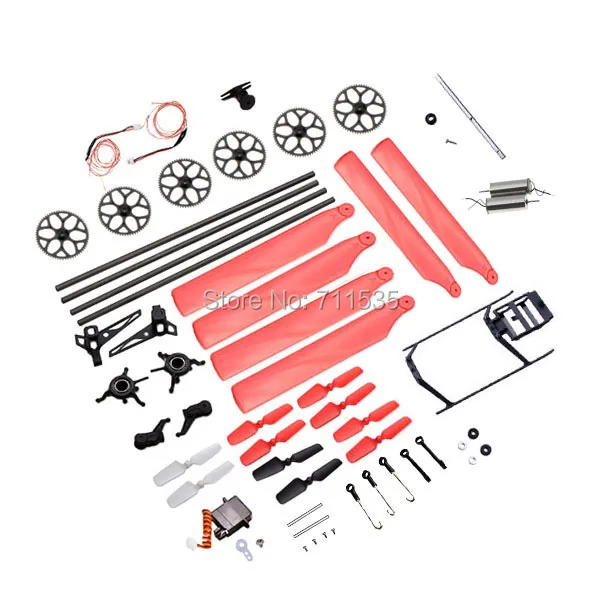 Главная лопасть хвост лезвия моторы служить аксессуары сумка для Wltoys V966 V977 XK K110 6Ch