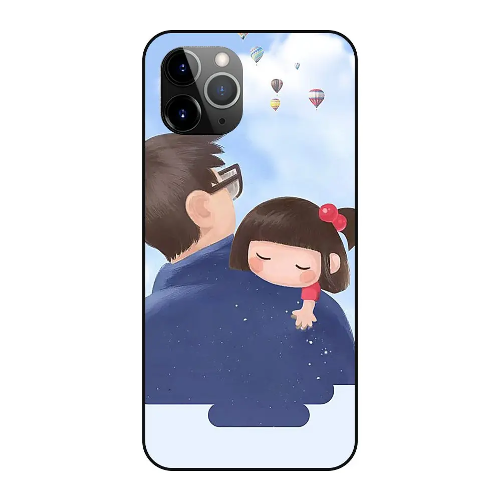 Супердешевый семейный чехол для iPhone 12 13 Pro Mini Max сумки сотового телефона мягкие -