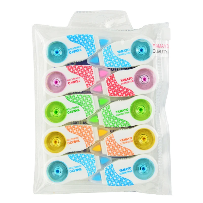 10 шт./лот 5 мм * 6 м Милая Мини Корректирующая лента школьные и офисные канцелярские