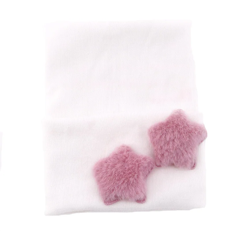 Меховые шапки для новорожденных с короной и звездой шляпы больниц маленьких