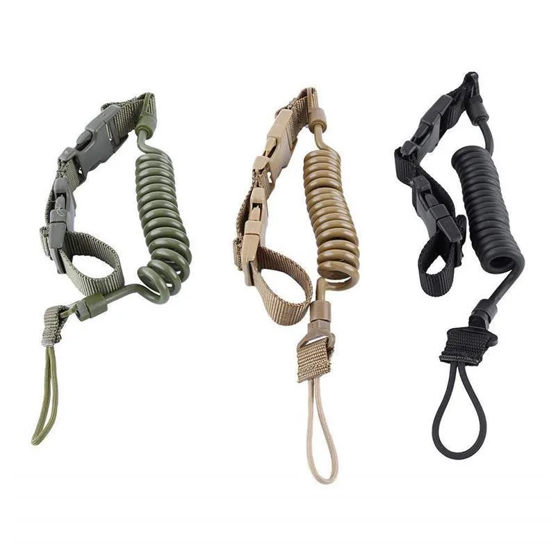 Тактический анти-потерянный эластичный шнур веревка военный весенний защитный