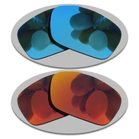 ice blue mirroredorange red mirrored polarized replacement lenses for fuel cell frame 100uva uvb anti scratch anti reflective