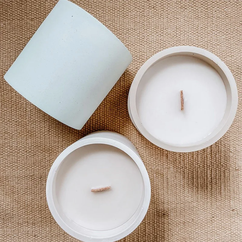 Форма для бетонных цементных свечей Круглый бетонный Подсвечник сделай сам