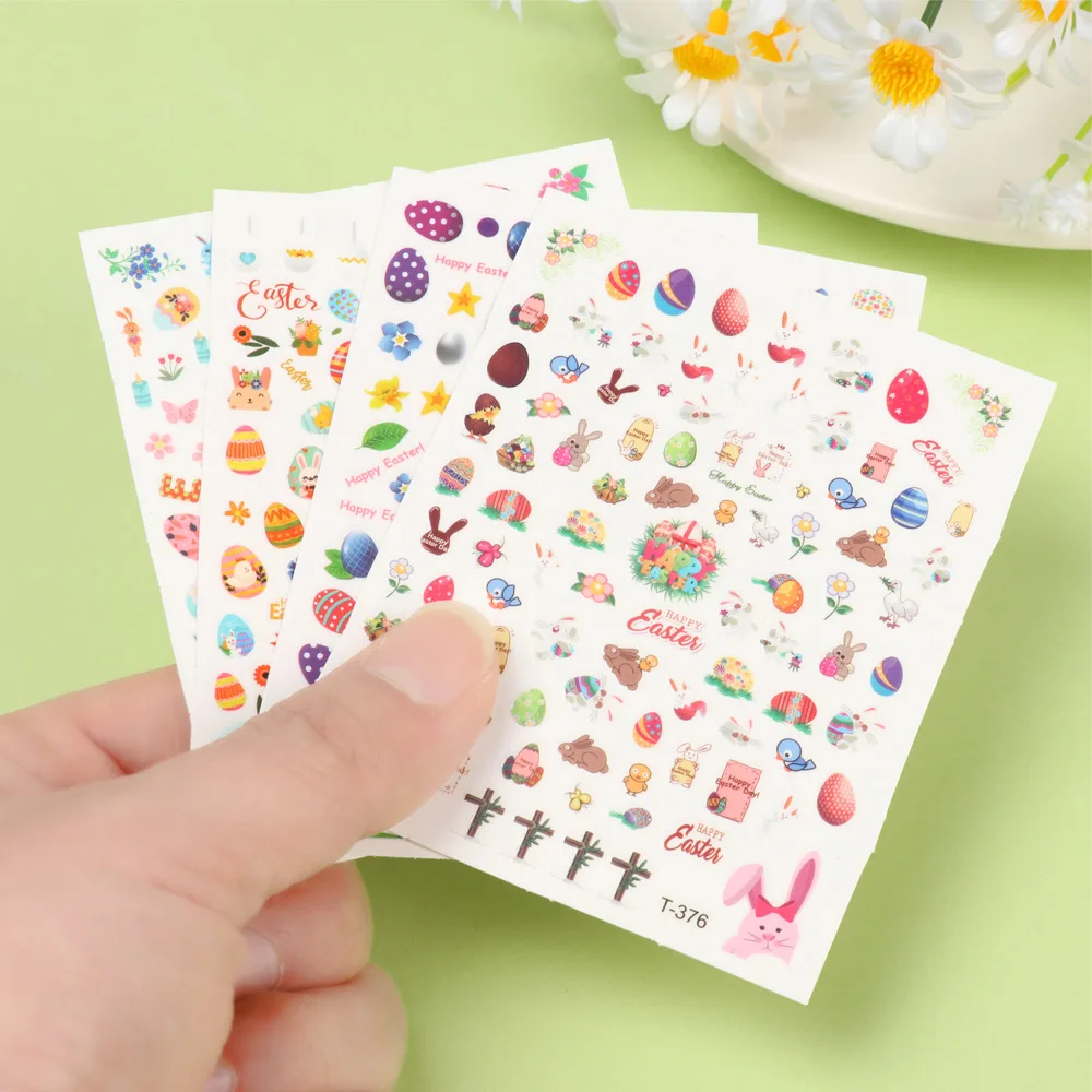 Пасхальный ногтей Стикеры Маникюр для красоты наконечник s самоклеющиеся ухода