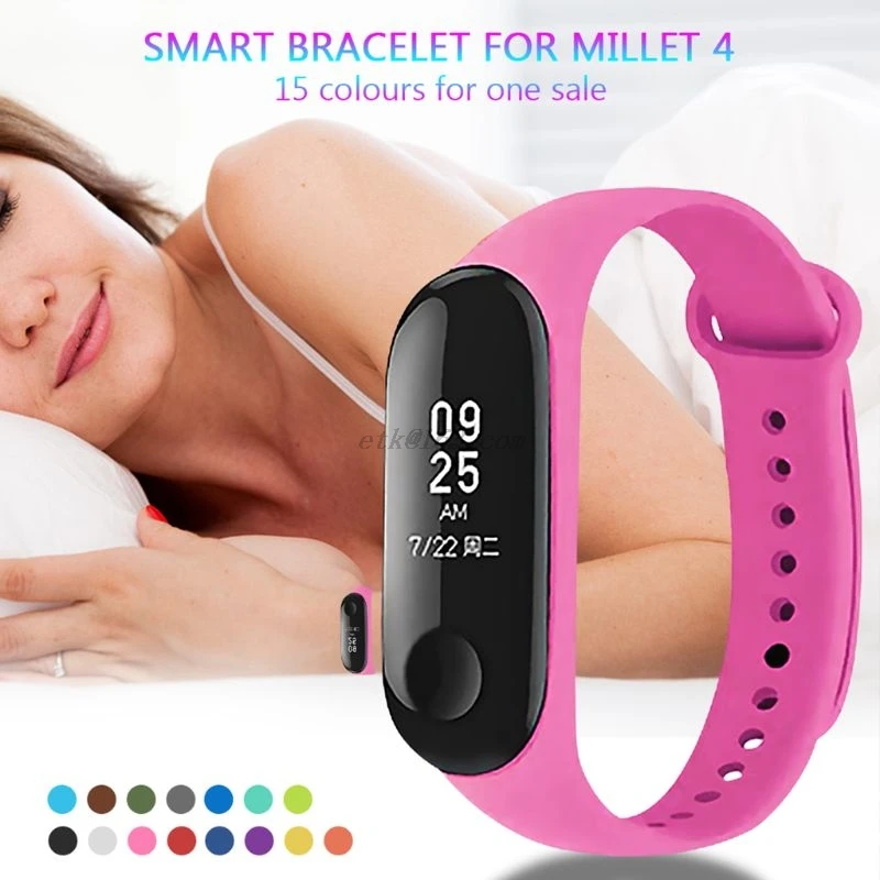Ремешок силиконовый для Xiaomi mi Band 3 / Mi Smart 4 15 цветов | Электроника