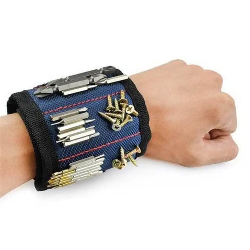 

Three Row Magnetic Magnetic Wristband Kit Built-In 2Pcs Super Powerful Magnets Strong Magnets For Holding 1 Pcs