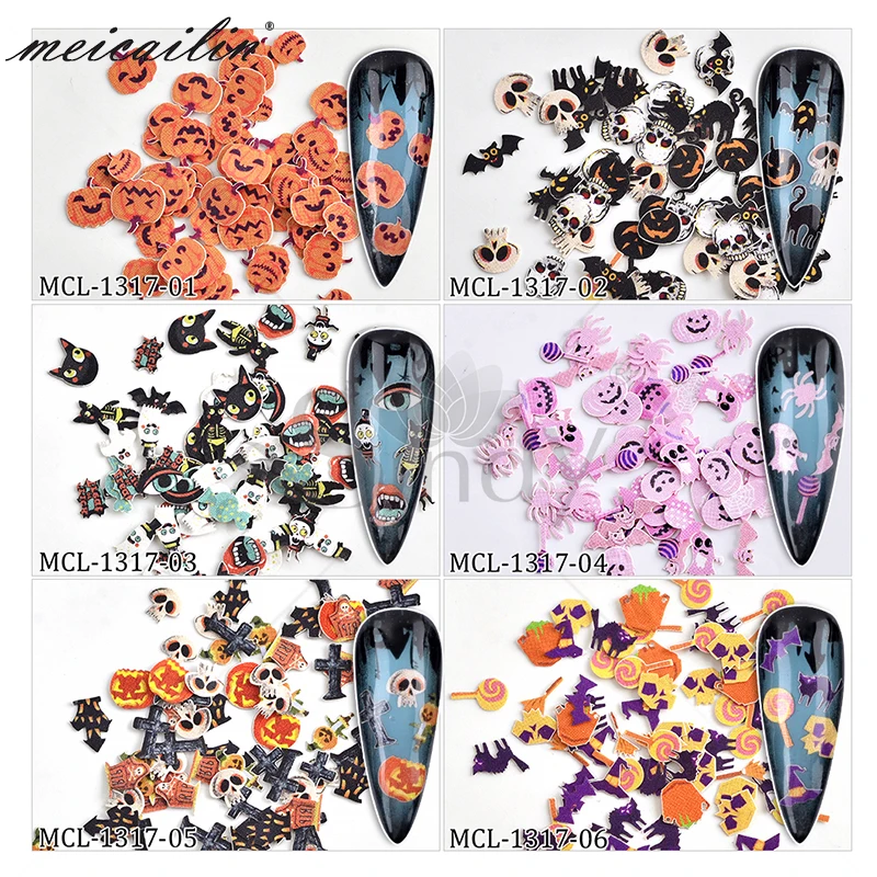 6 Коробки нейл арта рождественское с блестками рисунком лося Конфета в виде