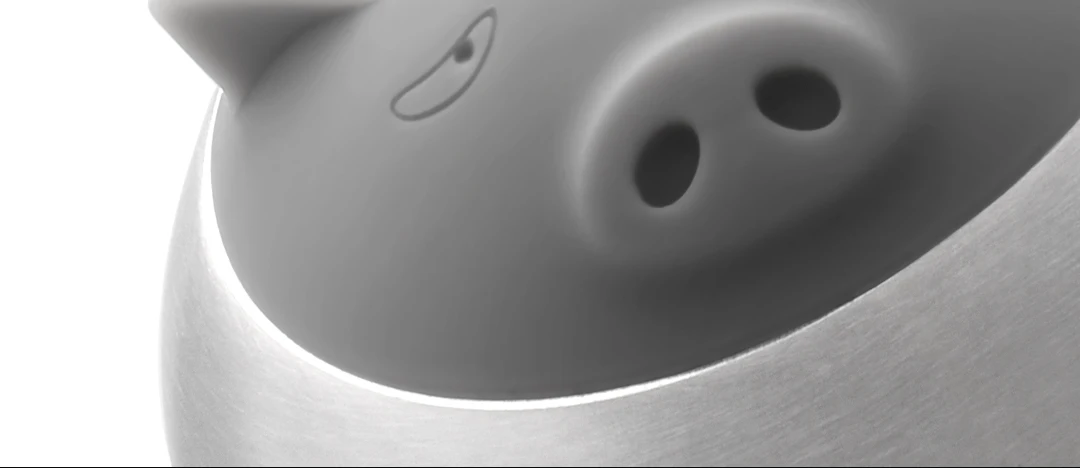 Xiaomi Youpin Circle Joy Round Pig Creative Beer Bottle Opener Silver Lovely Shape Easy Opening And Varied Functions