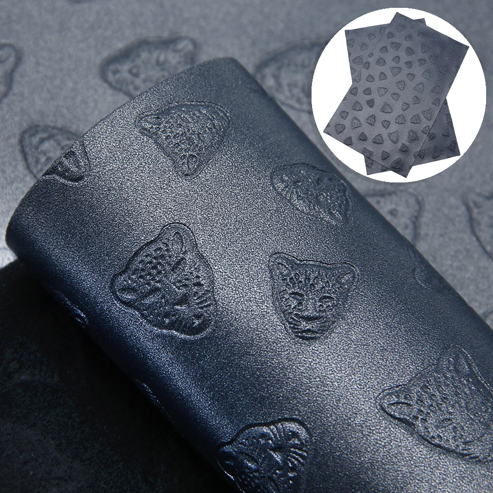 Искусственная кожа Fa20ux для бантов листы из овечьей кожи с леопардовым принтом 20