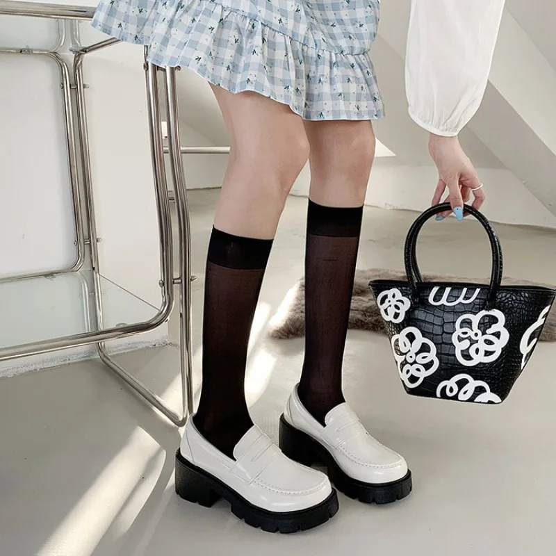 

Student Shoes Girl Lolita Shoes Cosplay Shoes JK Uniform Loafers Casual Shoes Harajuku Vintage Shoes High Heels Platform Heels
