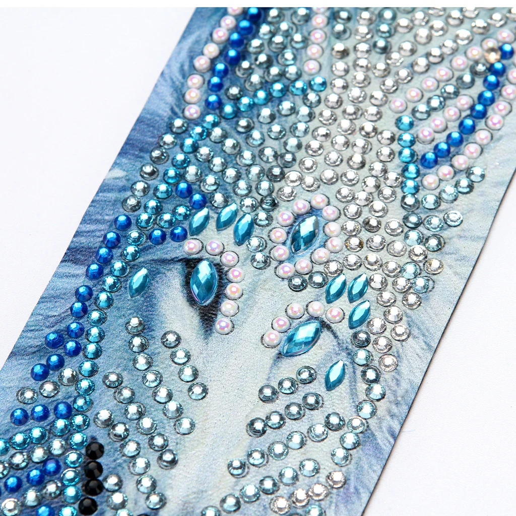 

5D DIY Diamond Painting Leather Bookmark Tassel Book Marks Special Shaped Diamond Embroidery DIY Craft Gift