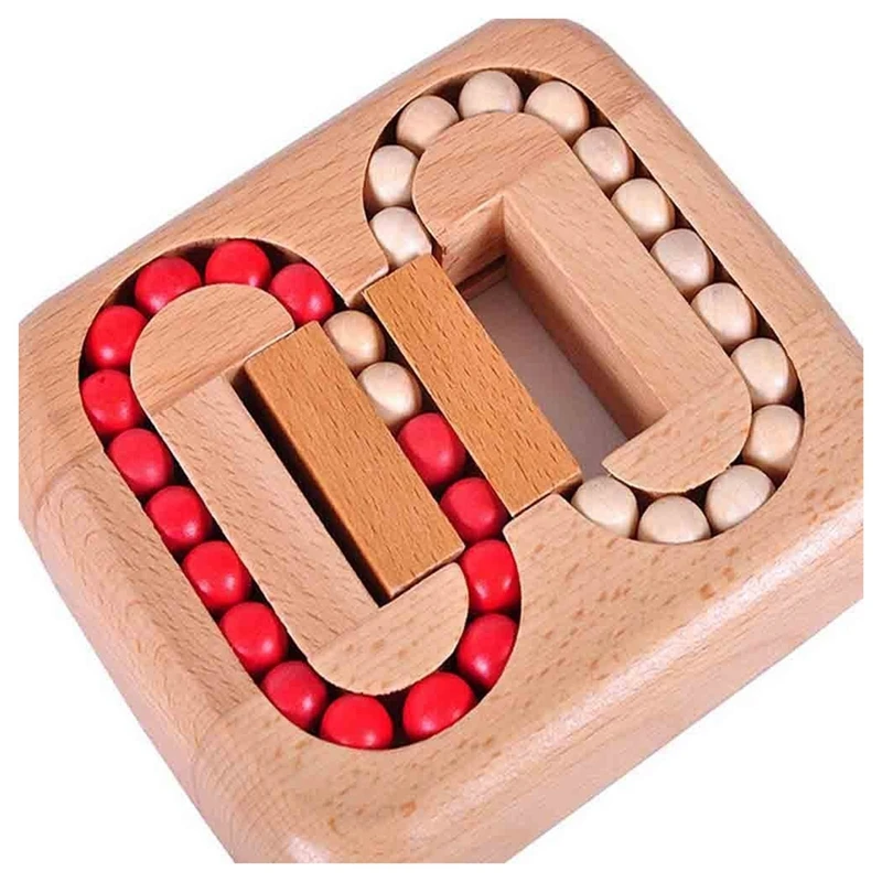 

Wooden Ball Maze Puzzle Lock Burr Puzzles Brain Teaser IQ ligence Toys for Kids Age 6-10