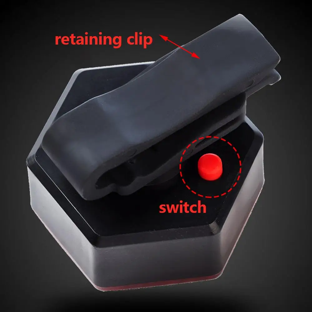 Red White Cycling Light USB Rechargeable Bicycle Tailight Hexagon Safe Warning Flashing Tail Riding Bike Lights | Спорт и