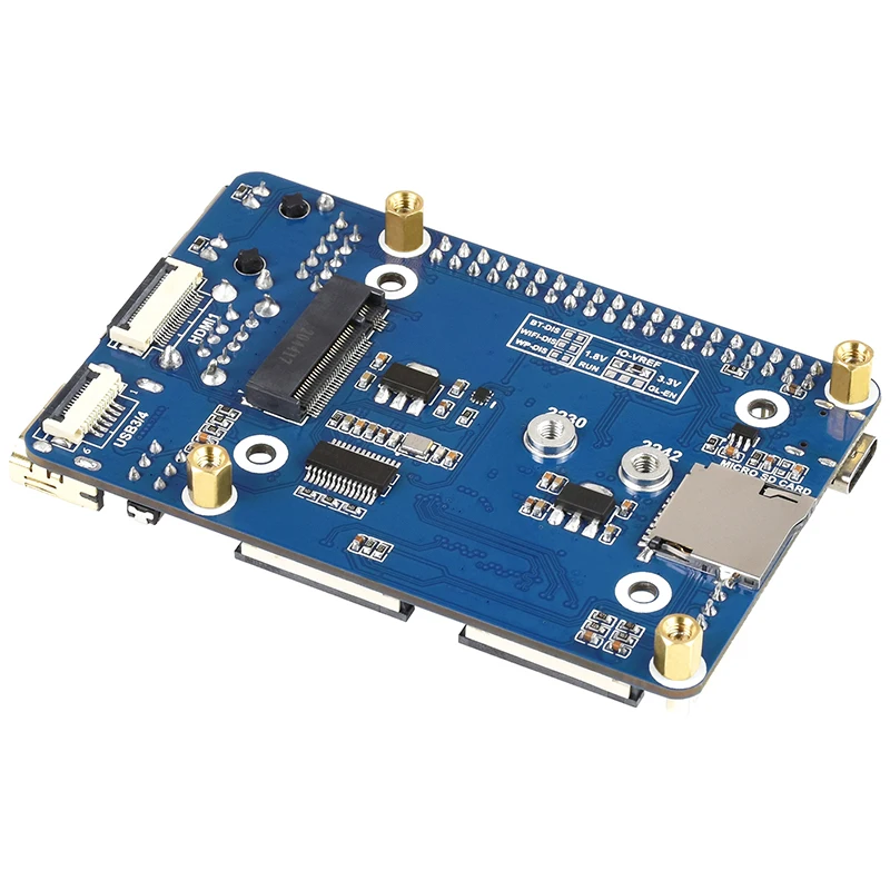 Базовая мини-плата для вычислительного модуля Raspberry Pi CM4 встроенный вентилятор CSI