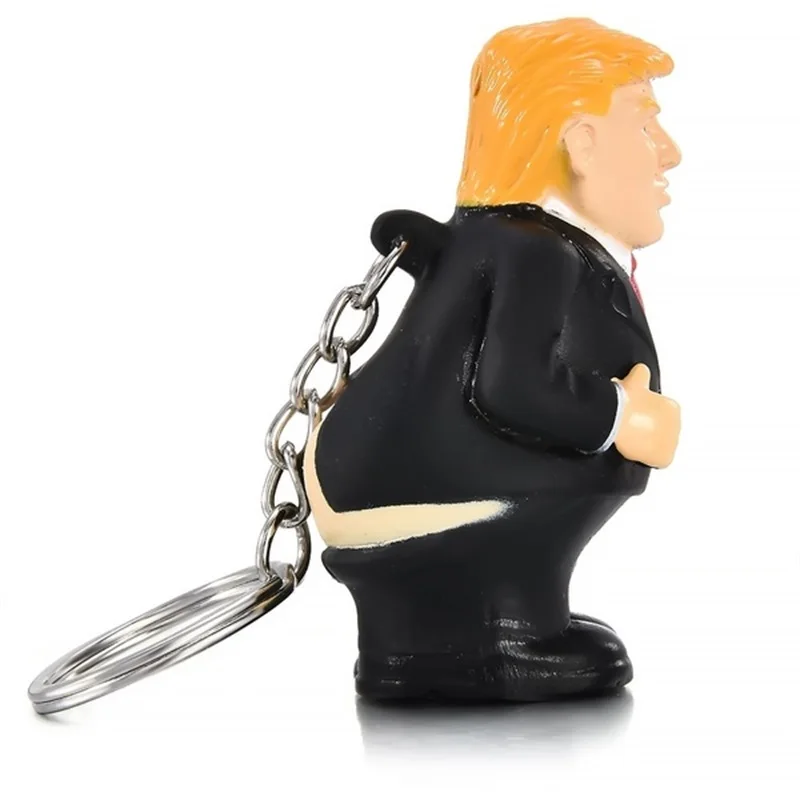 Креативный Забавный брелок Дональд Трамп, заполненный шар для снятия стресса, автомобильные брелки для декомпрессии, Подарочный Брелок для ключей