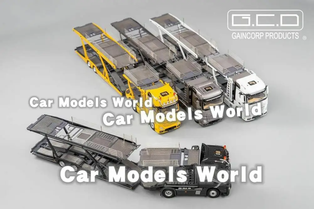 Модель автомобиля под давлением G.C.D. Автомобильный транспортер Actros & Lohr 1:64