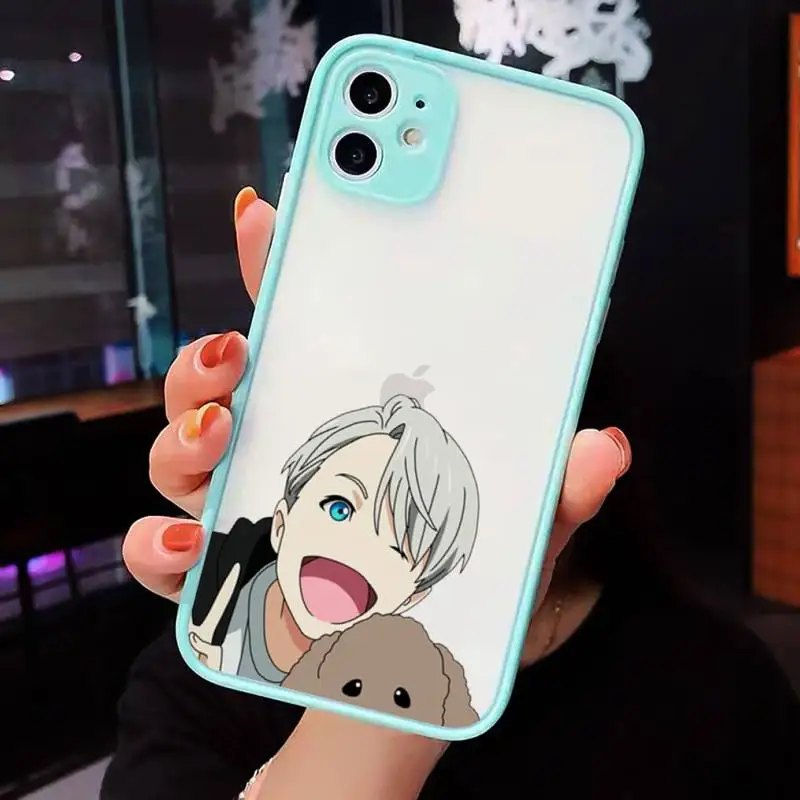 

yuri on ice Japan anime Phone Cases matte transparent For iphone 7 8 11 12 plus mini x xs xr pro max cover
