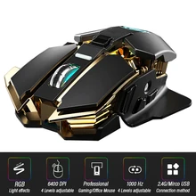 Ergonomic 2.4GHz Wireless Gaming Mouse Computer-Mice Gamer Laptop Optical Mouse Professional Mouse Gamer 6400DPI