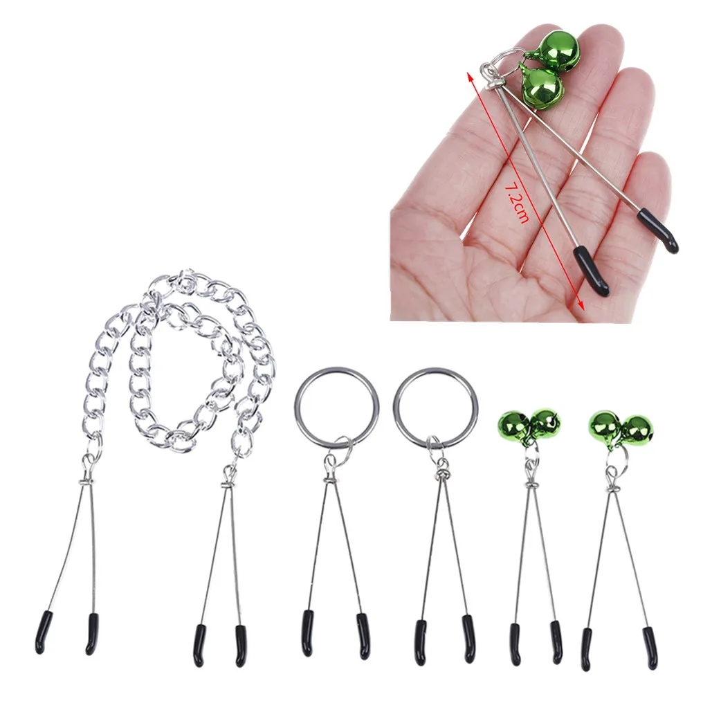 1/2 шт. грудные зажимы для сосков с металлической цепочкой БДСМ интимные игрушки