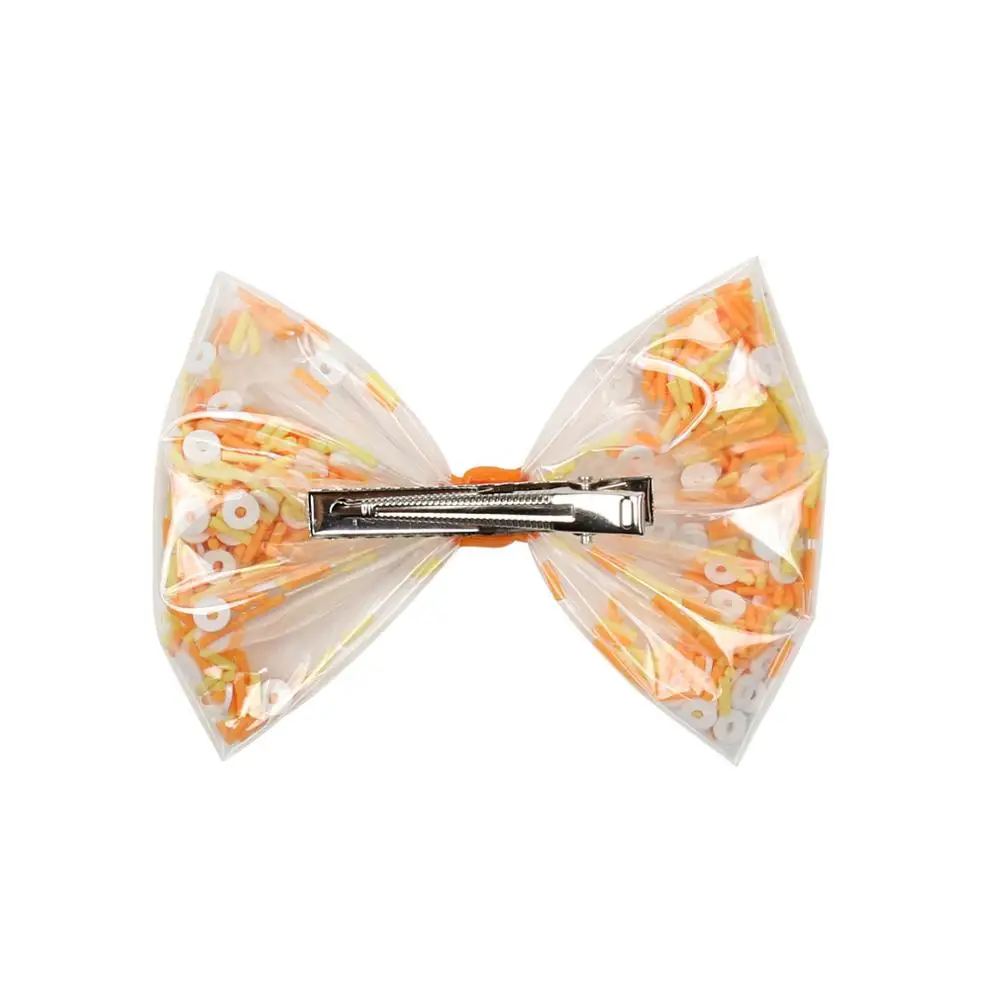 

10pcs/lot, 4.5'' Halloween Candy Corn Hair Bows For Girls Festival Hair Clips Kids Barrettes DIY Headband Party Hair Accessories