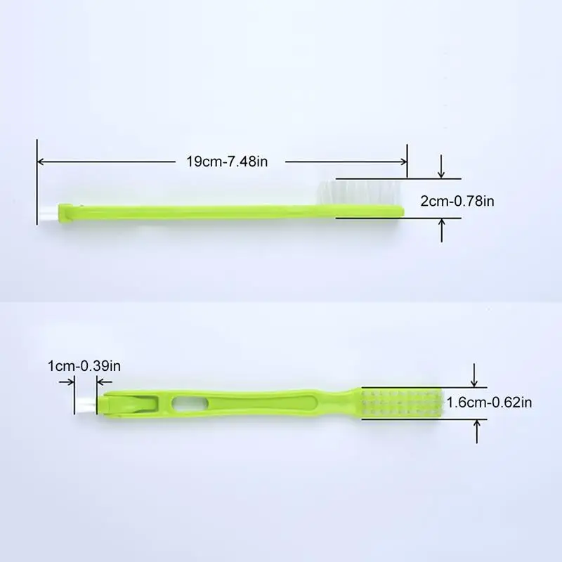 1pc Small Appliance Cleaning Brush Durable Double-End Receiver Brush Espresso Brush Green Color Cup Brush Kitchen Cleaning Tools