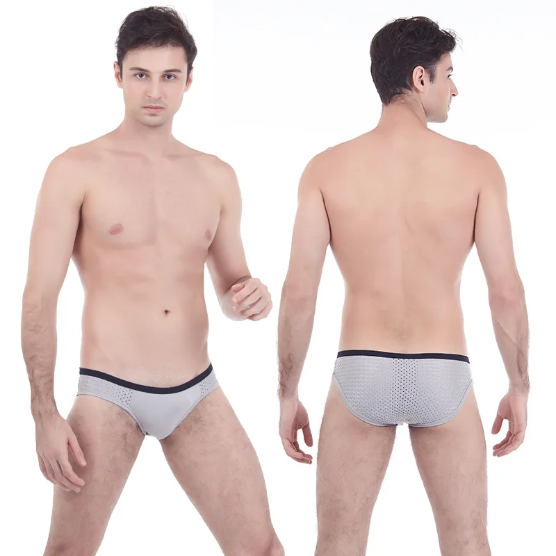 Женское Сетчатое сексуальное нижнее белье из ледяного шелка мужские трусы