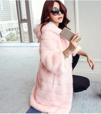 Женская Повседневная куртка большого размера с капюшоном из искусственного меха