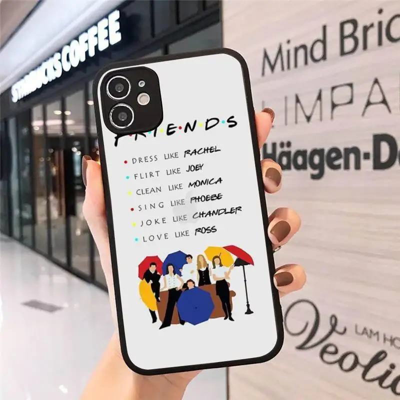 

friends tv show Phone Case For iphone 12 11 8 7 plus mini x xs xr pro max matte transparent cover