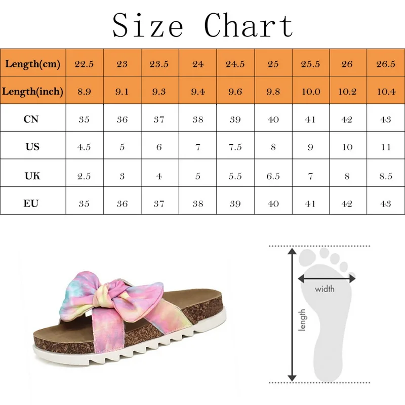 

Women Slippers Leopard Rainbow Color Lovely Bow-tie Slippers Open Round Toe Flats Beach Slides Shoes Sandal 2021 Summer Slippers