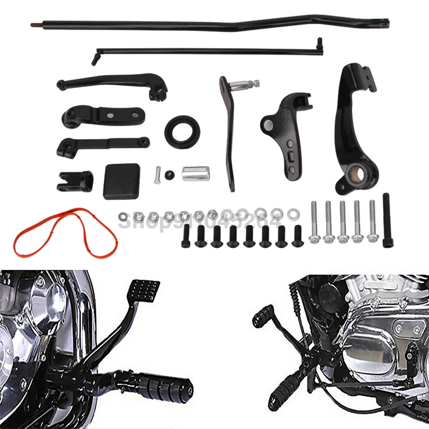 

Motorcycle Driver Frontset FootRest Footpegs Rests Pedals For Harley Dyna Street Bob FXDB Model 2006-2017